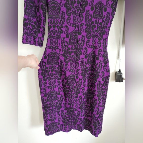 AVAILABLE IN BUNDLE! / Le Château, purple and black chic dress, size small. - Picture 11 of 12
